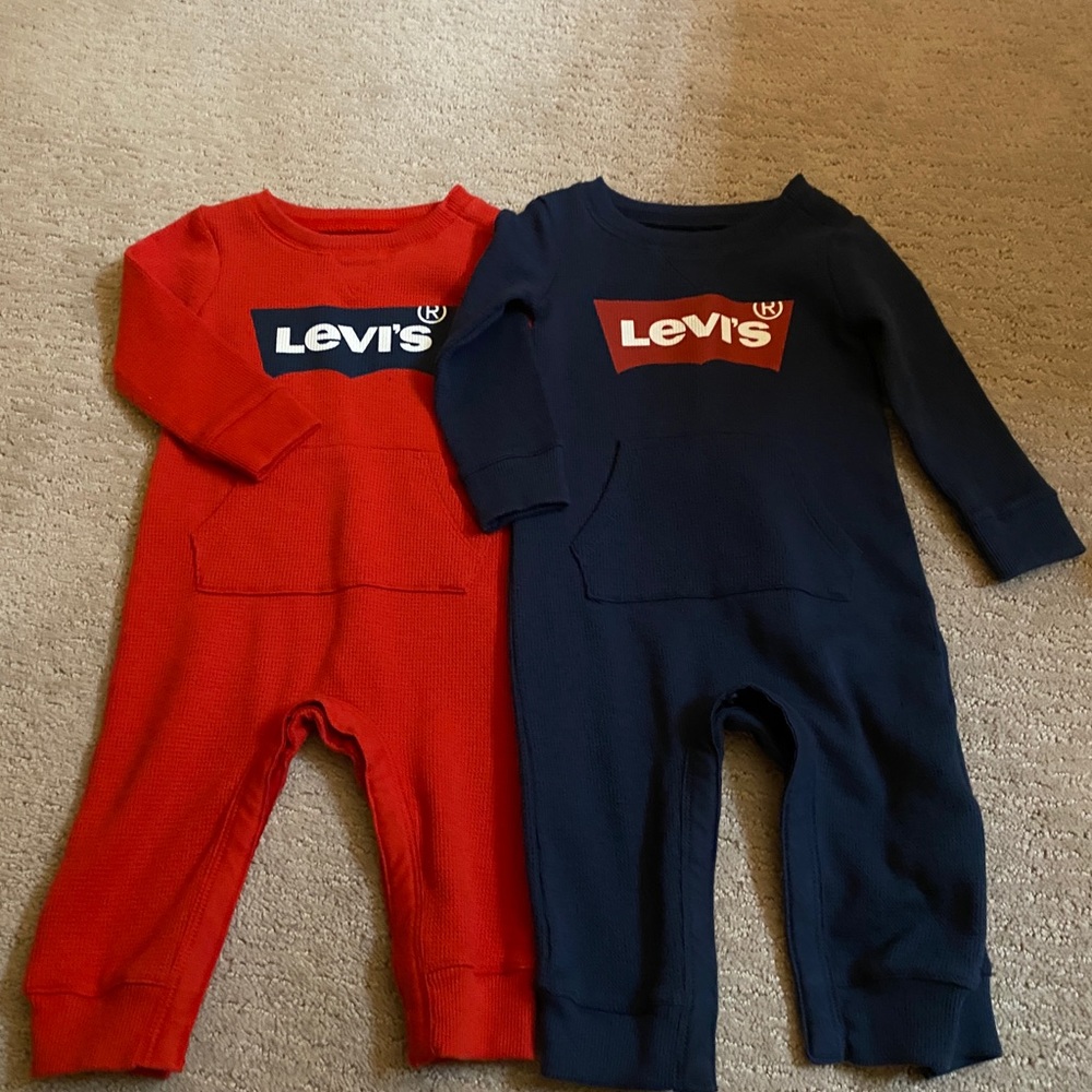 2-12 month old Levi jump suits. Like like never worn